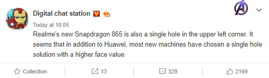 Realme X50 Pro punch-hole display