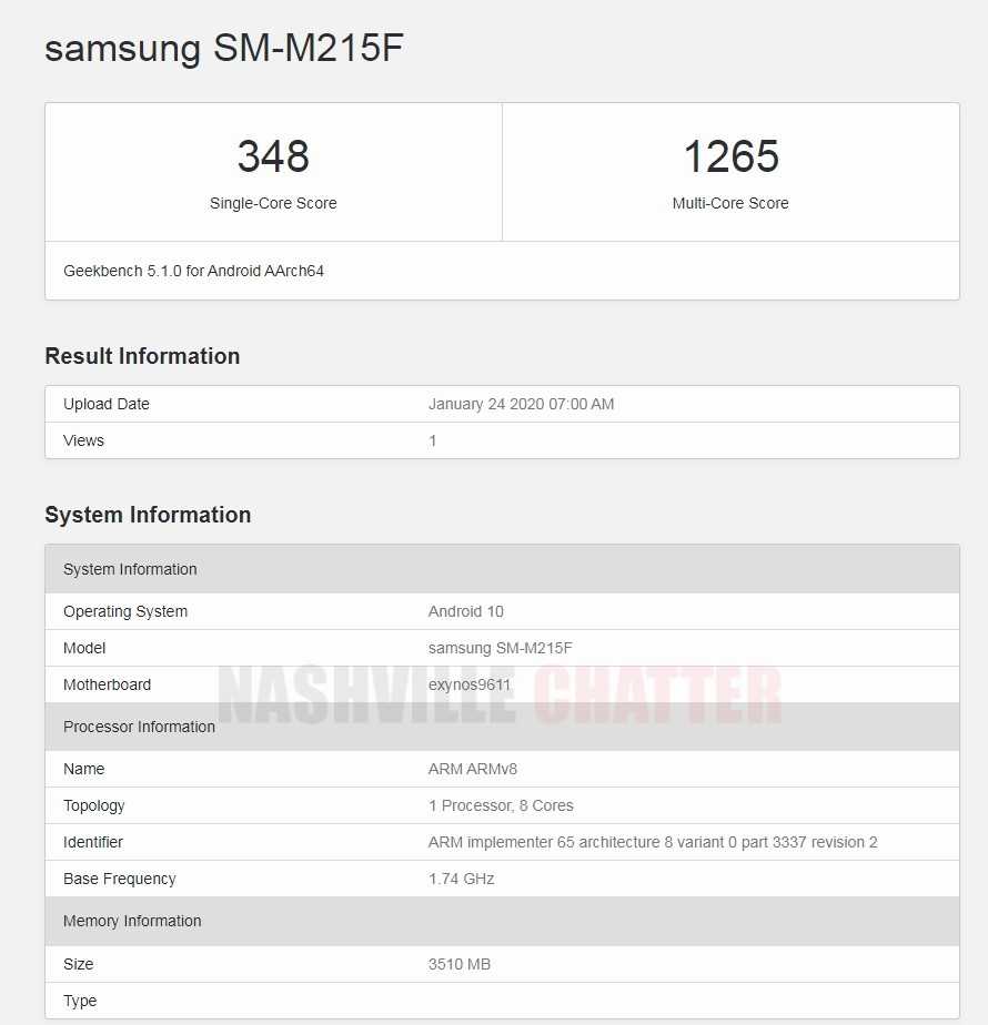 Samsung Galaxy M21 Geekbench Appearance Reveals Exynos 9611 And 4gb Ram Gizmochina Samsung Galaxy M21 Geekbench Appearance Reveals Exynos 9611 And 4gb Ram Gizmochina