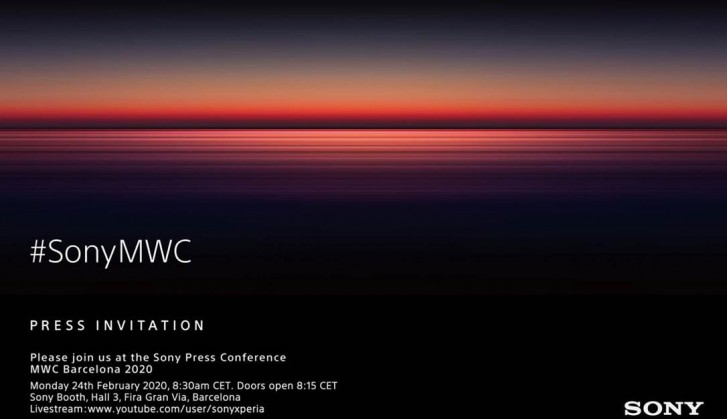 Sony MWC 2020 event