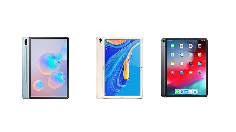 Samsung Galaxy Tab S6 5g Vs Huawei Mediapad M6 Vs Ipad Pro 11