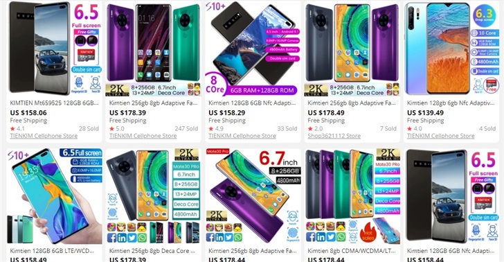Fake Samsung And Huawei Smartphone Models Are Flooding Aliexpress