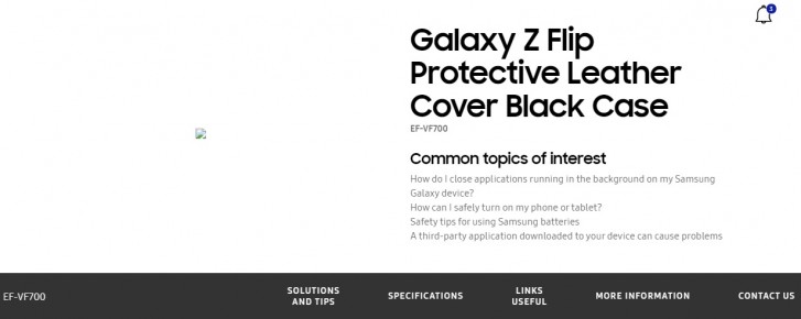Galaxy Z Flip name revealed on Samsung Romania website