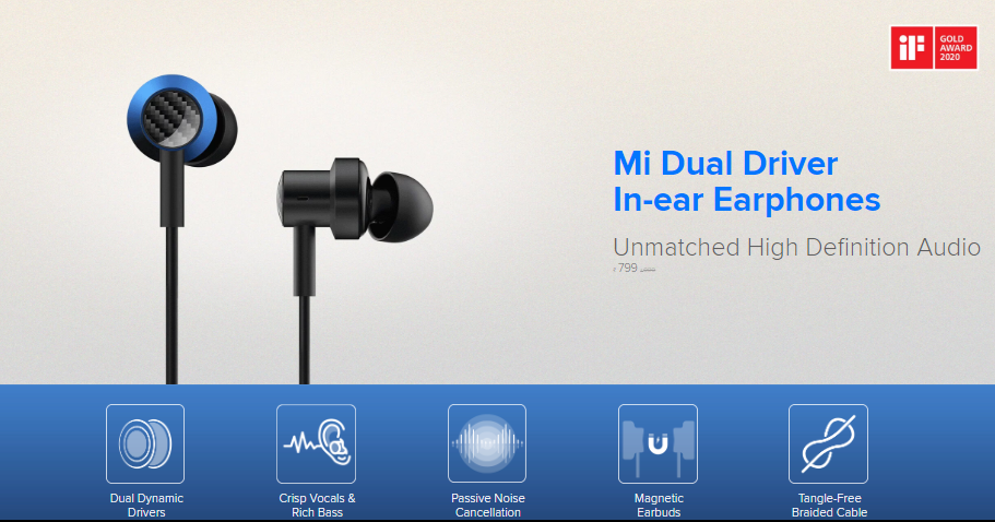 Mi Dual Driver In-ear Earphones