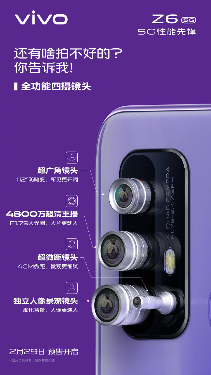 Vivo Z6 5G camera configurations