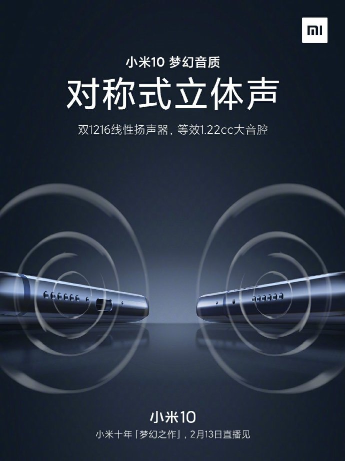 Xiaomi Mi 10 Stereo Speakers