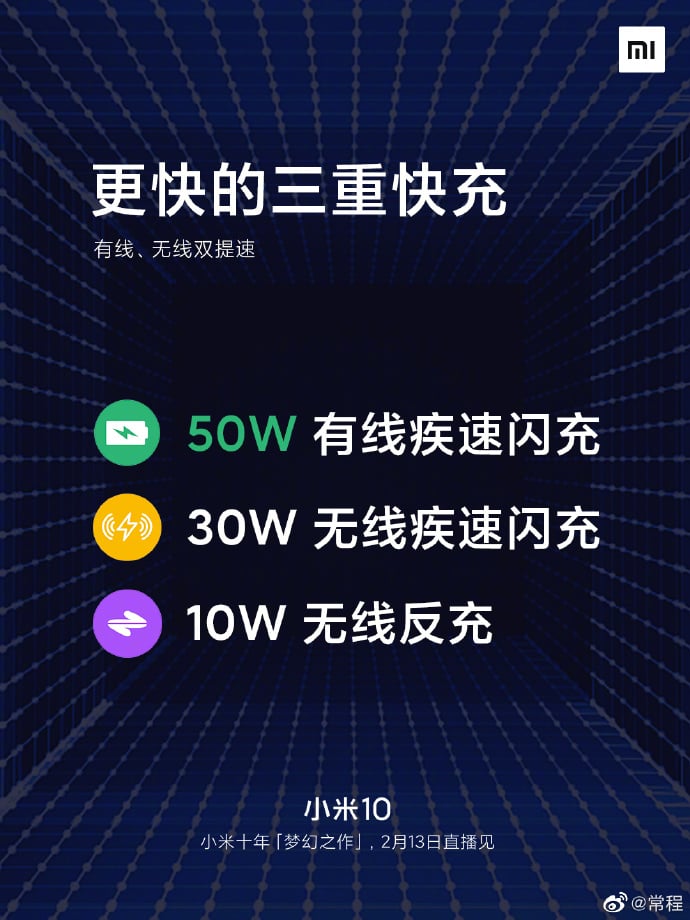 Xiaomi Mi 10 charging
