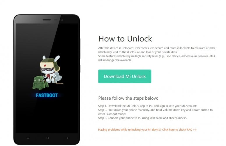 download xiaomi mi flash unlock tool