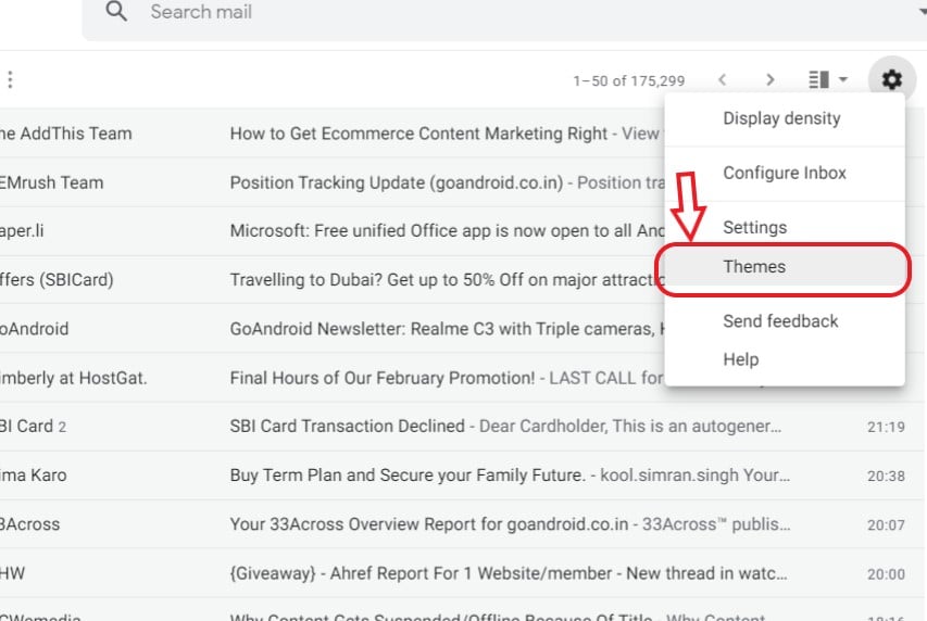 How to change Gmail Background/Theme? - Gizmochina How to change Gmail Background/Theme? - Gizmochina