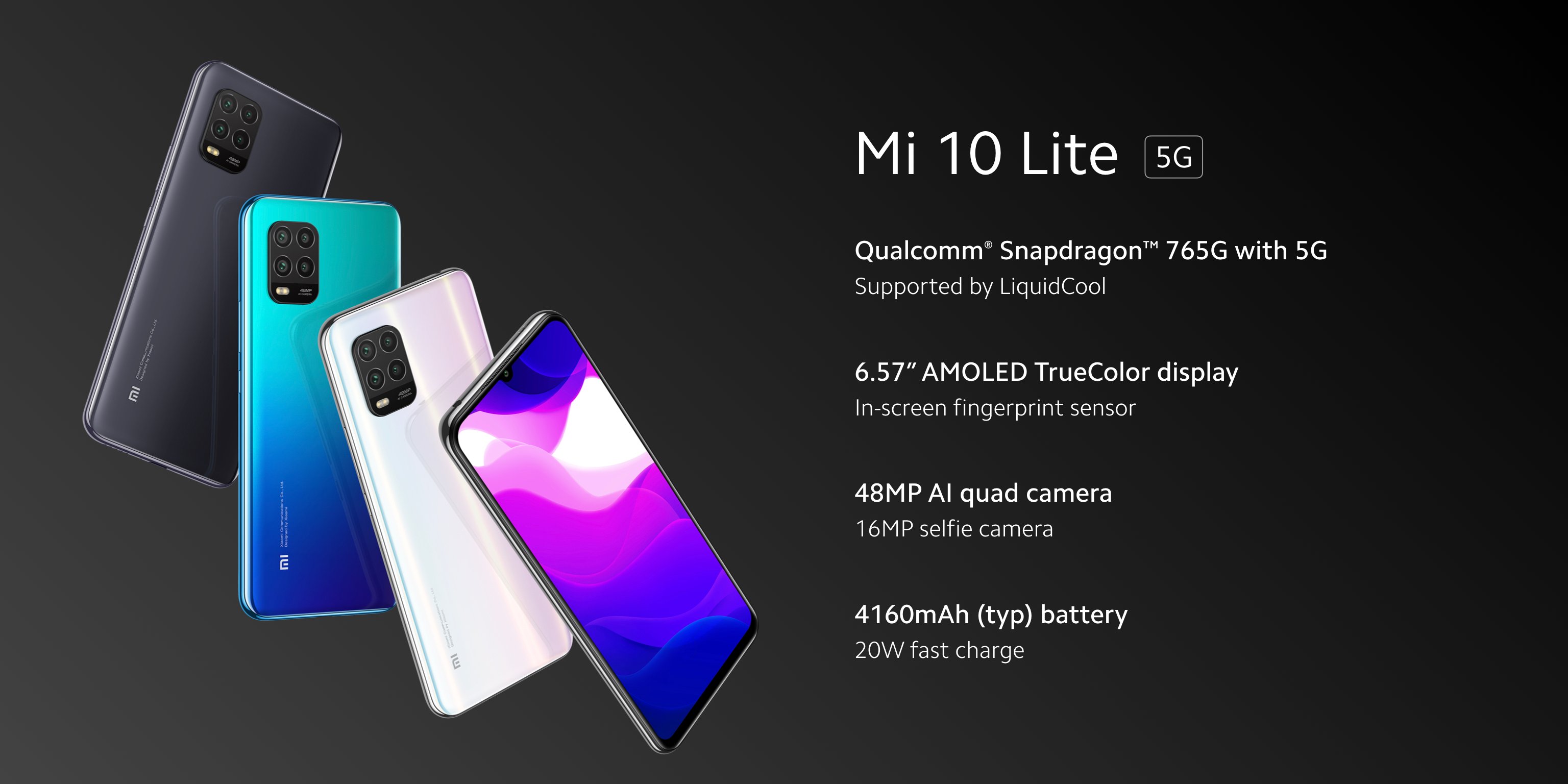 Xiaomi Mi 10 Lite 5G announced in Europe with a Snapdragon 765G SoC and