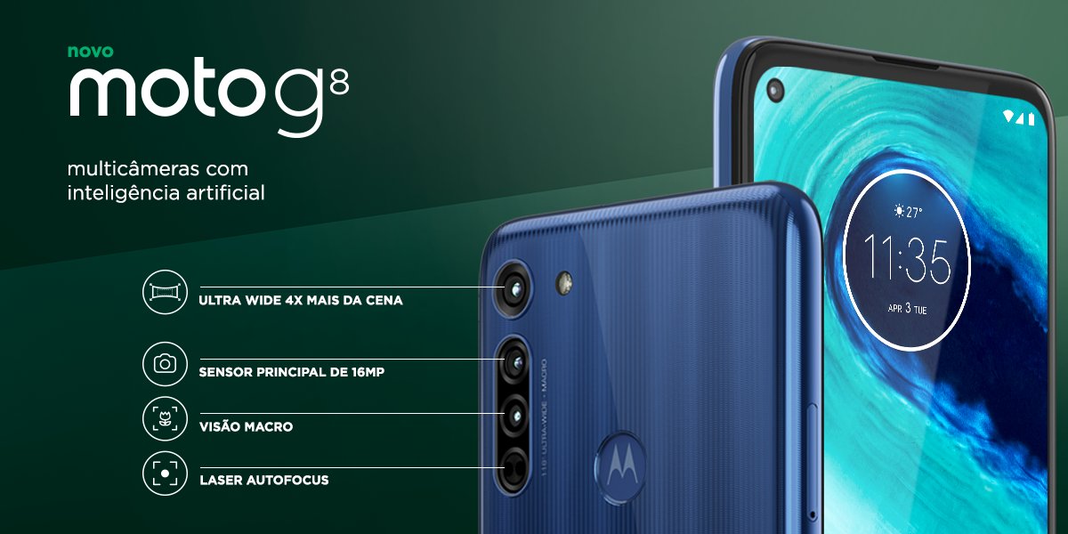 Moto G8 arrives with an HD+ punch hole screen, triple rear cameras and