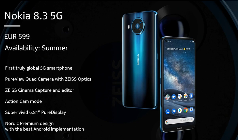 Nokia 8.3 specs