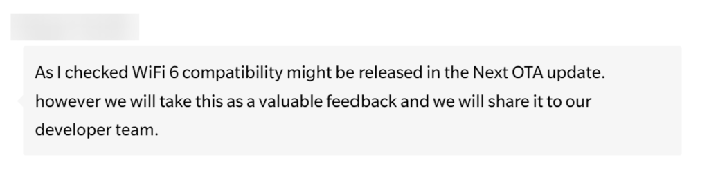 OnePlus 7 Pro WiFi 6 Update