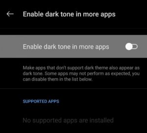 OxygenOS Force Dark Mode