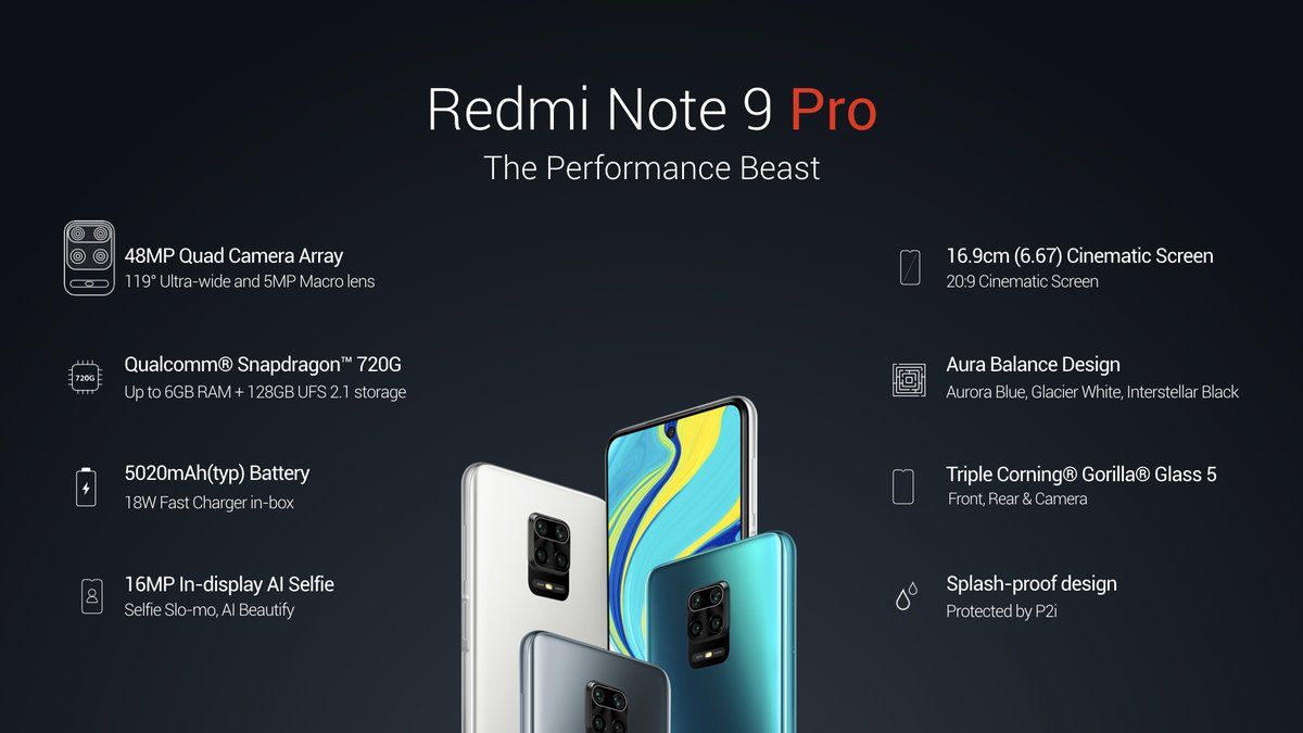 Xiaomi Redmi Note 9 Pro specs - PhoneArena