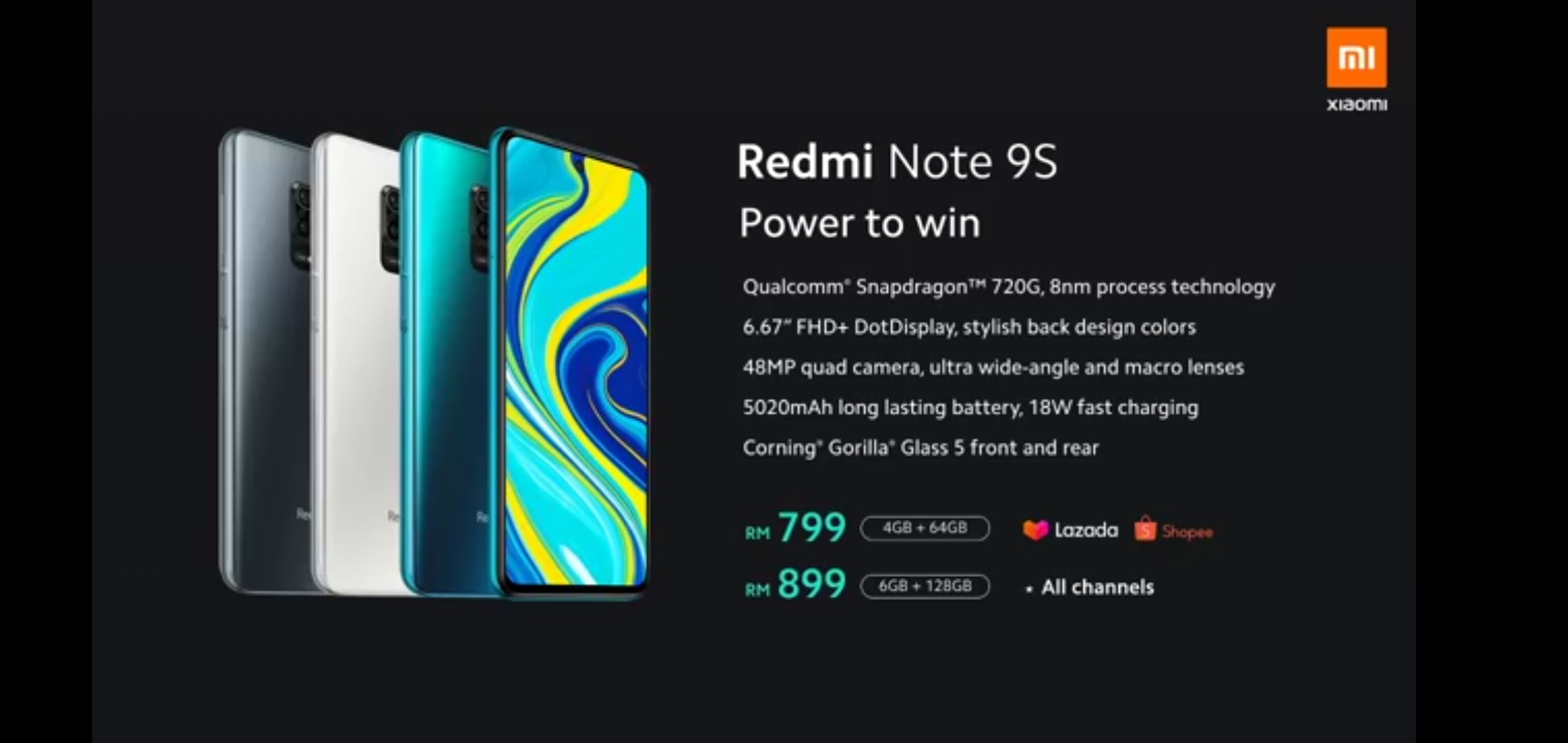 Redmi Note 9S launched for the Global Market; starts at $249