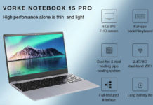 Buy VORKE Notebook 15 PRO Laptop for Just $619.99 from GeekBuying VORKE Notebook 15 PRO Laptop