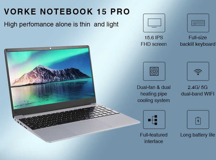 VORKE Notebook 15 PRO Laptop