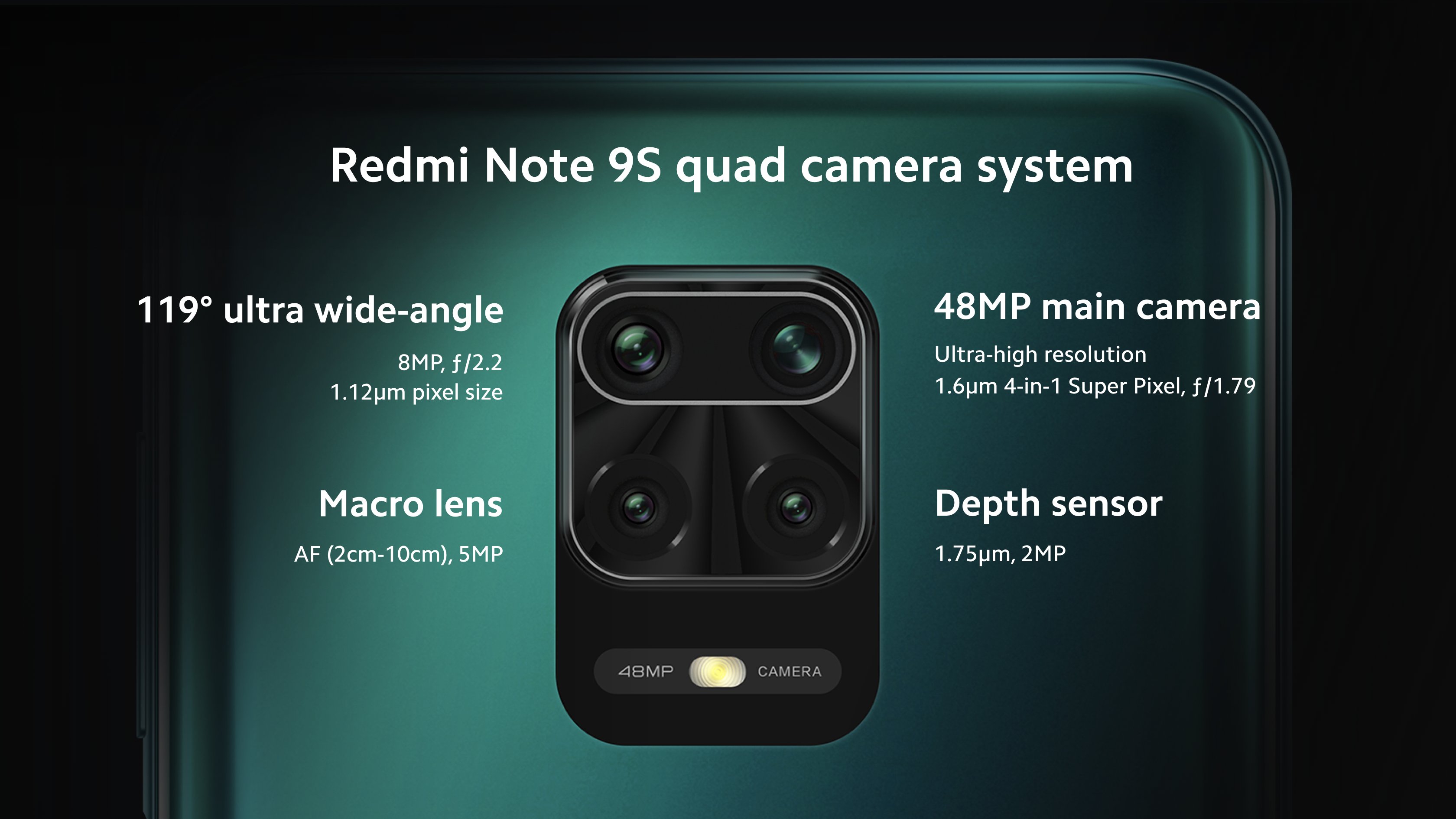 Xiaomi Redmi Note 9s камера
