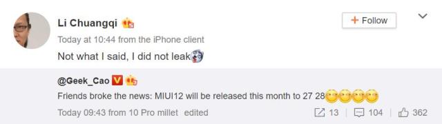 MIUI 12 Li Chuangqi