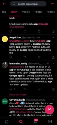 OnePlus Google App Bug Issue 05