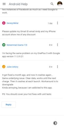 OnePlus Google App Bug Issue 08