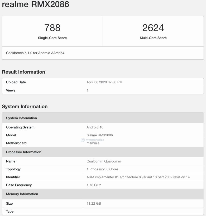 تكشف قائمة Realme X3 SuperZoom Geekbench عن Snapdragon 855 و 12GB RAM 1