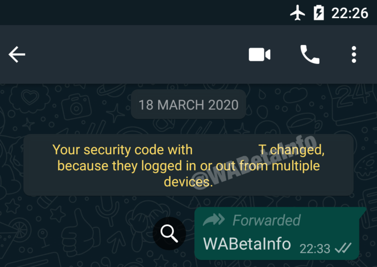 WhatsApp multiple device login