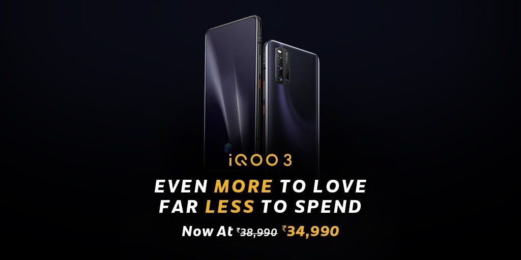 iQOO 3 Permanent Price Cut India