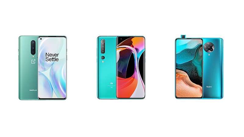 OnePlus 8 vs Xiaomi Mi 10 vs Redmi K30 Pro: مقارنة المواصفات