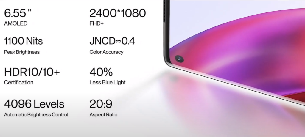 oneplus 8 display