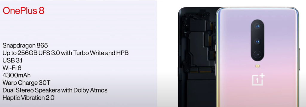 oneplus 8 specs