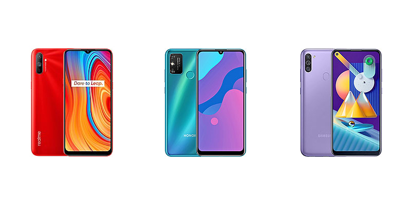 Realme C3 vs Honor Play 9A vs Samsung Galaxy M11: مقارنة المواصفات