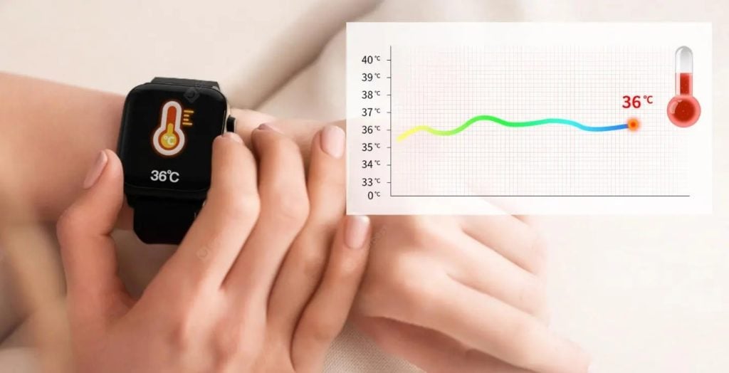 ticwris GTS smartwatch temperature measure