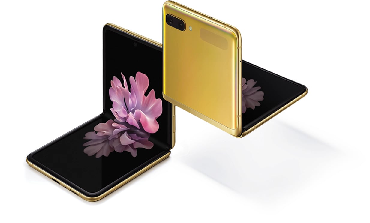 Galaxy Z Flip Mirror Gold