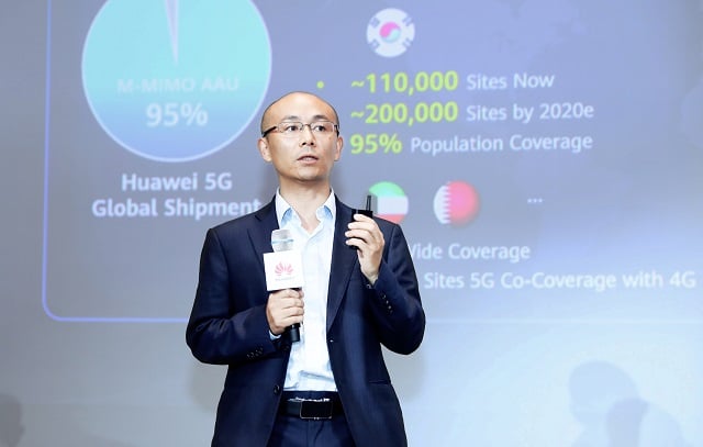 قامت Huawei ببناء محطات أساسية 200K 5G في الصين ، وتتوقع 800K بحلول نهاية العام 1