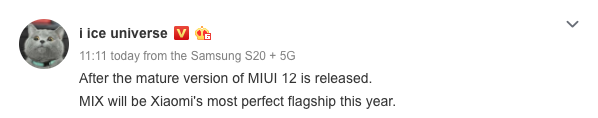 Mi MIX 4 Details Leak
