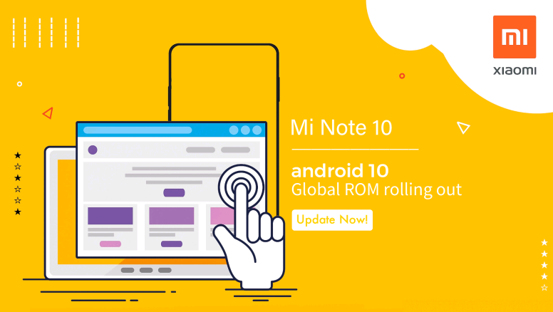 مي Note 10 متغير عالمي يحصل على تحديث Android 10 15