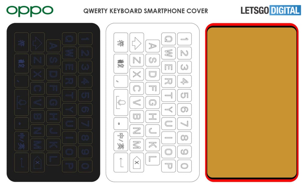 Oppo QWERTY Keyboard Case Patent