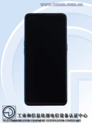 Oppo Reno 4 Front TENAA