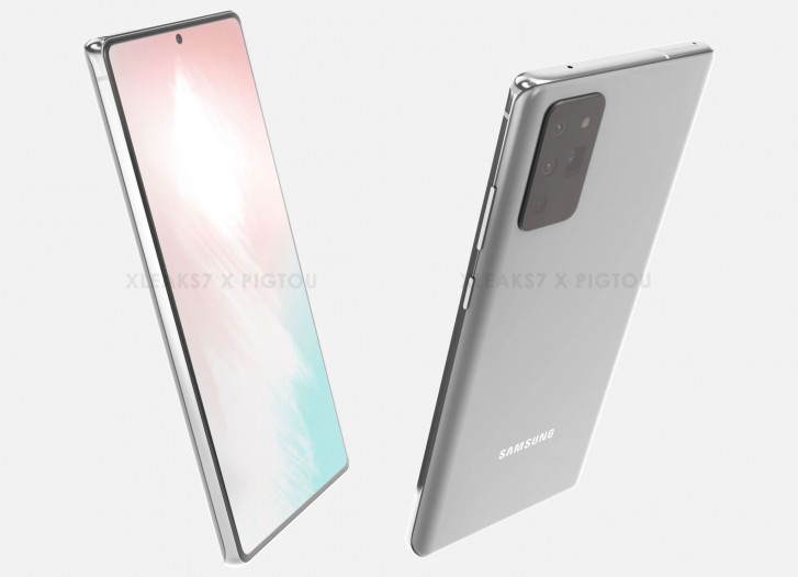 Samsung Galaxy Note 20 CAD renders 