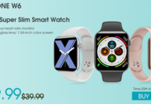 Grab Elephone W6 smartwatch at the discount price of $29.99 elephone w8 deal