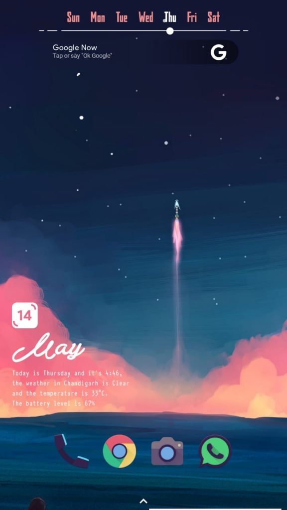 feelspace android home screen steup