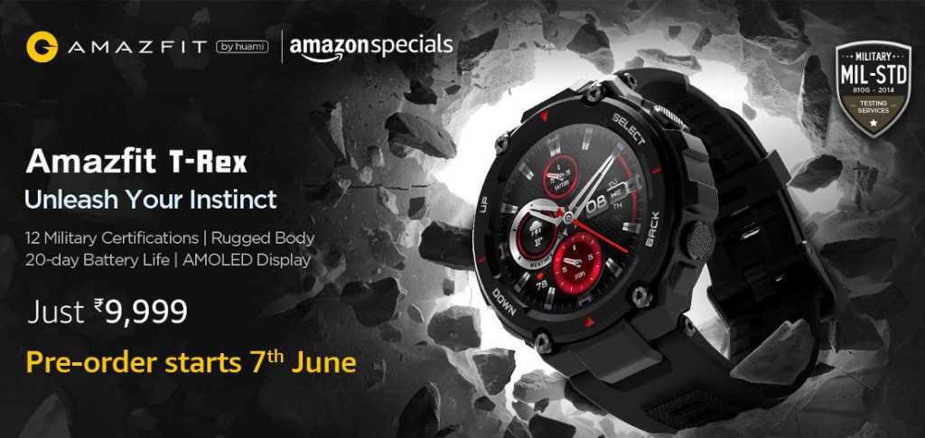 price of amazfit t rex