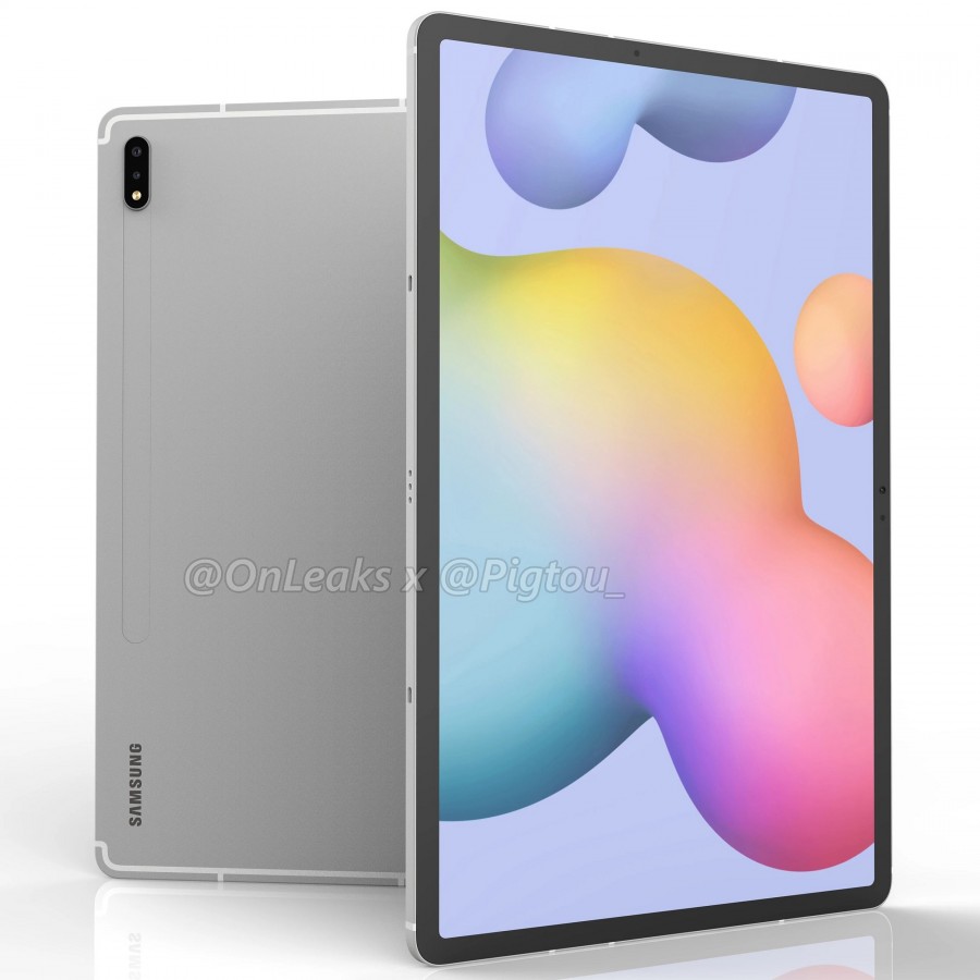 Samsung Galaxy Tab S7+ CAD renders 1