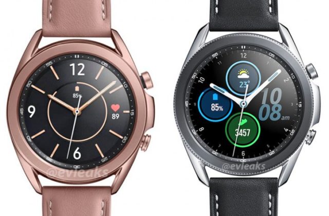 三星Galaxy Watch 3高质量渲染呈现出色彩差异