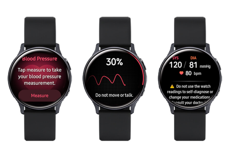 Samsung Galaxy Watch Active 2 Blood Pressure Monitoring