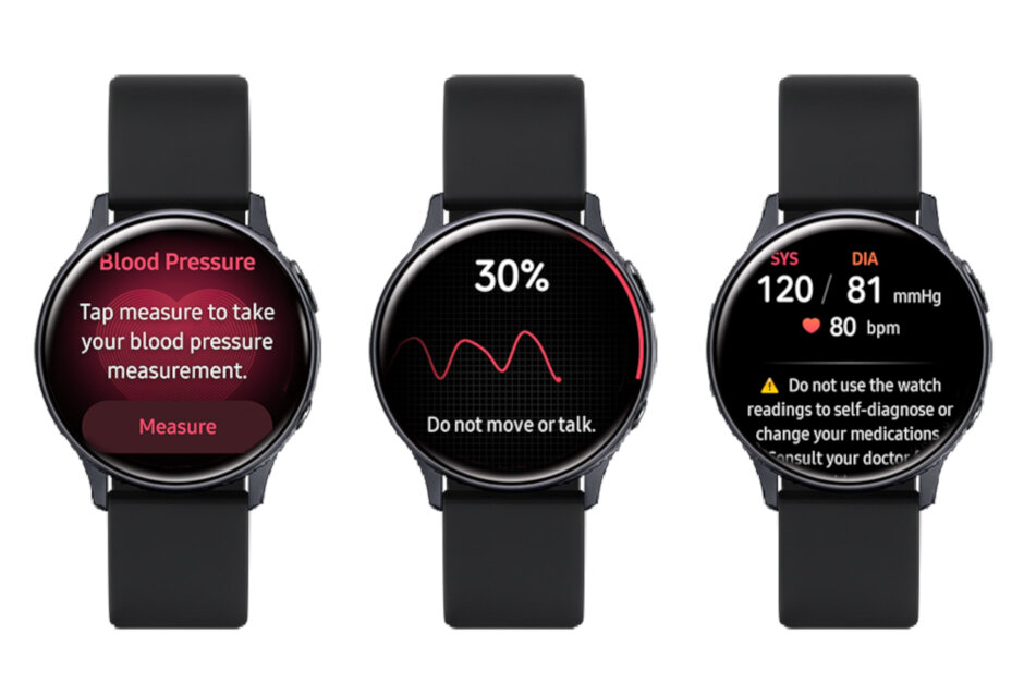samsung active blood pressure monitor