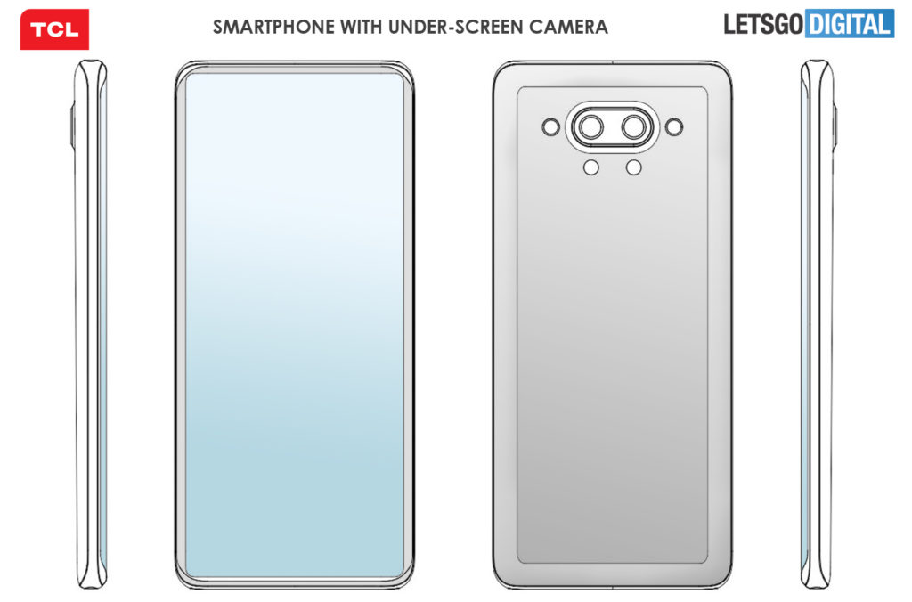 TCL In-display Camera Smartphone Design Patent