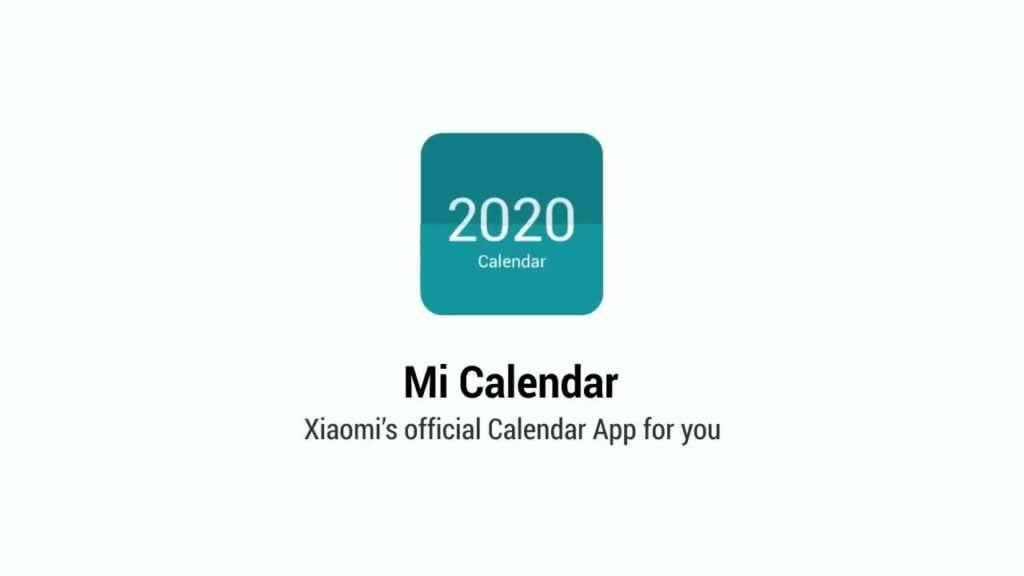 Xiaomi Mi Calendar