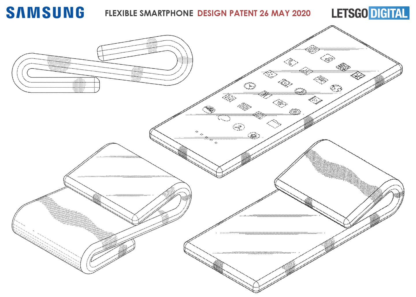Samsung Galaxy Dual Fold Smartphone Patent